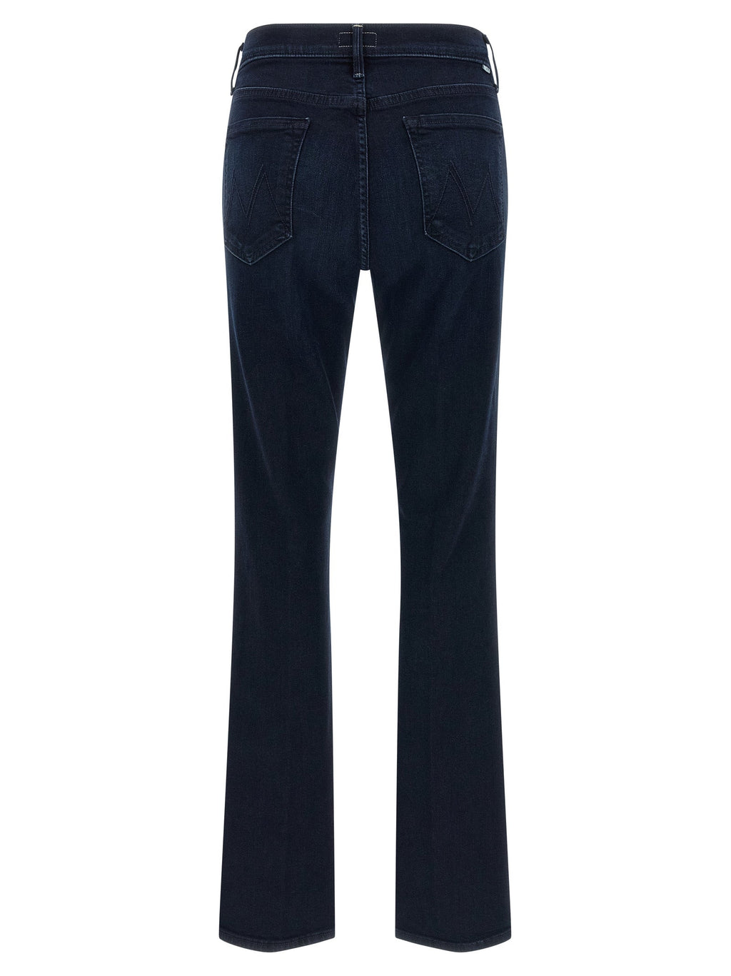 Mother Denim Blue Cotton Flared Jeans
