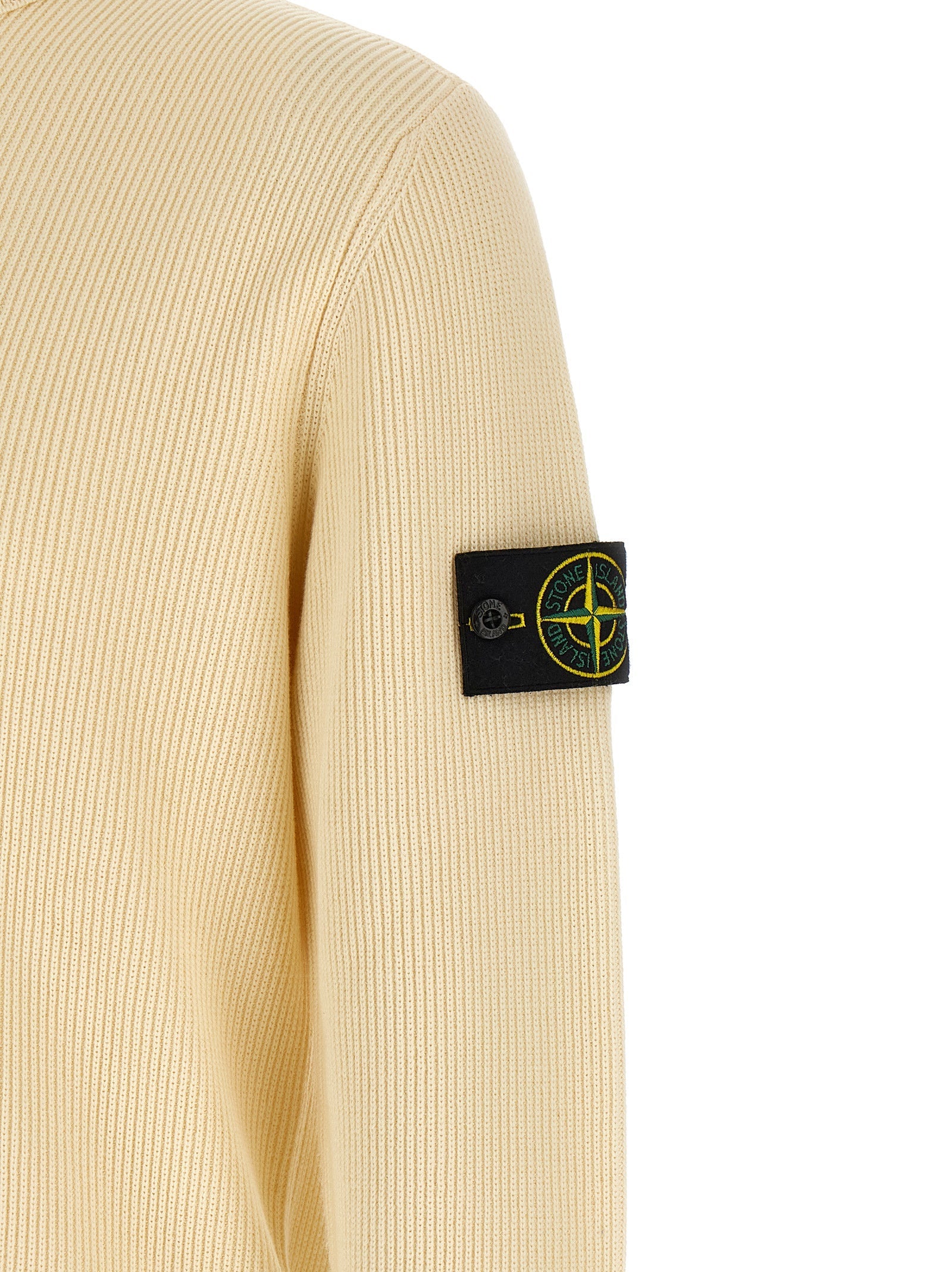 Stone Island Beige Cotton Cardigan
