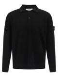 Stone Island Black Cotton Polo Shirt