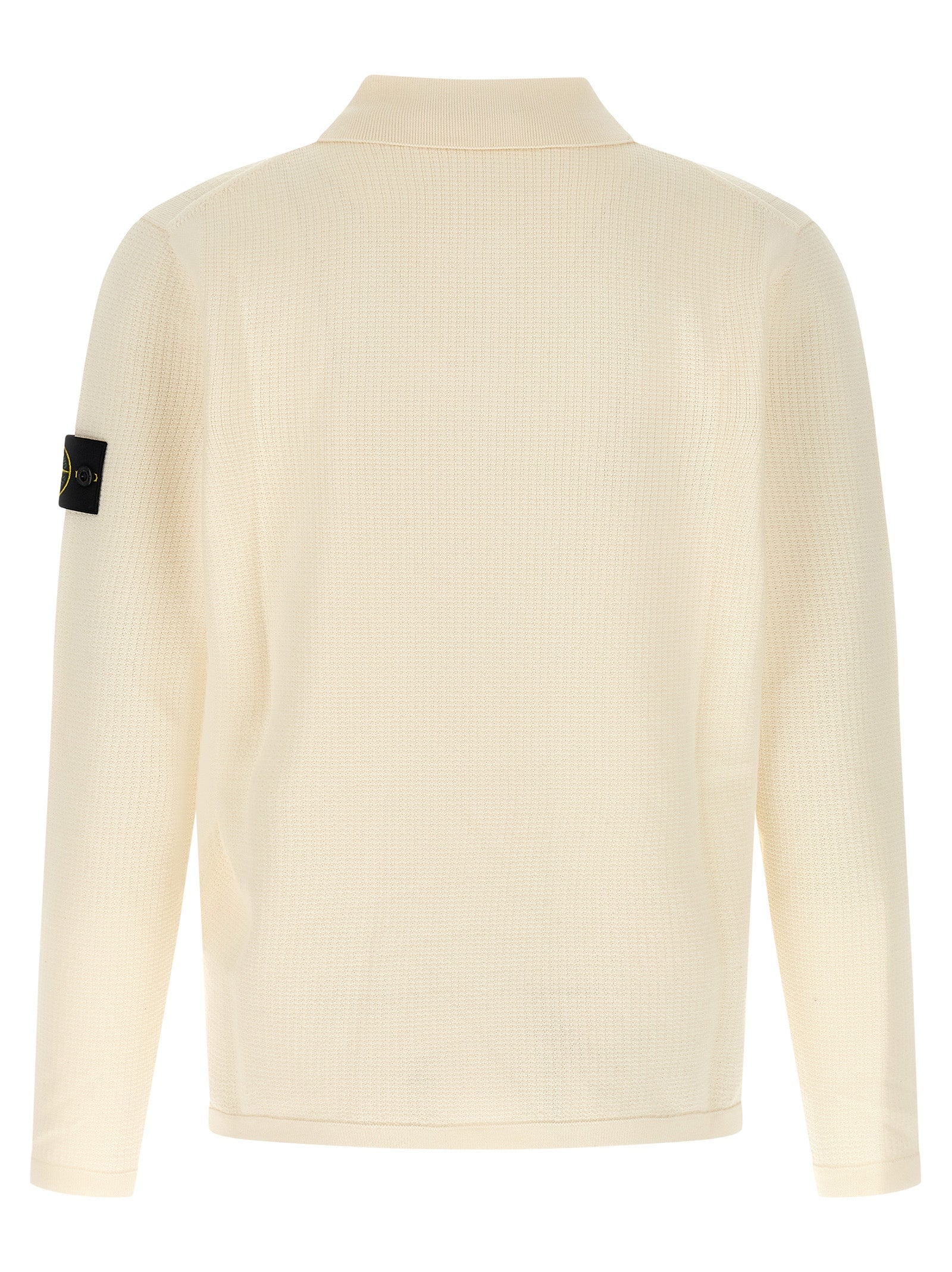 Stone Island Beige Cotton Polo Shirt