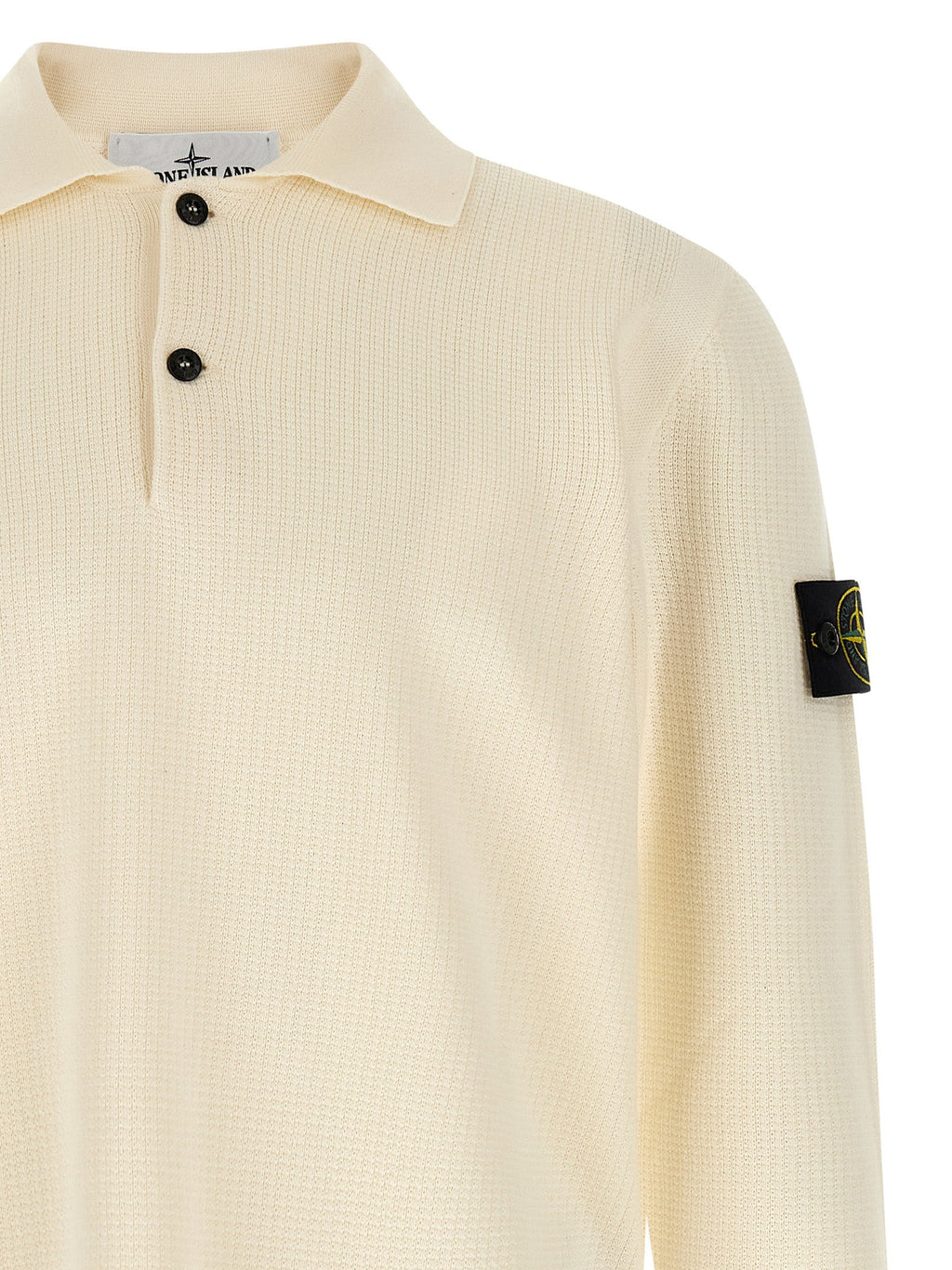 Stone Island Beige Cotton Polo Shirt