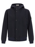 Stone Island Blue Polyester Shell Jacket