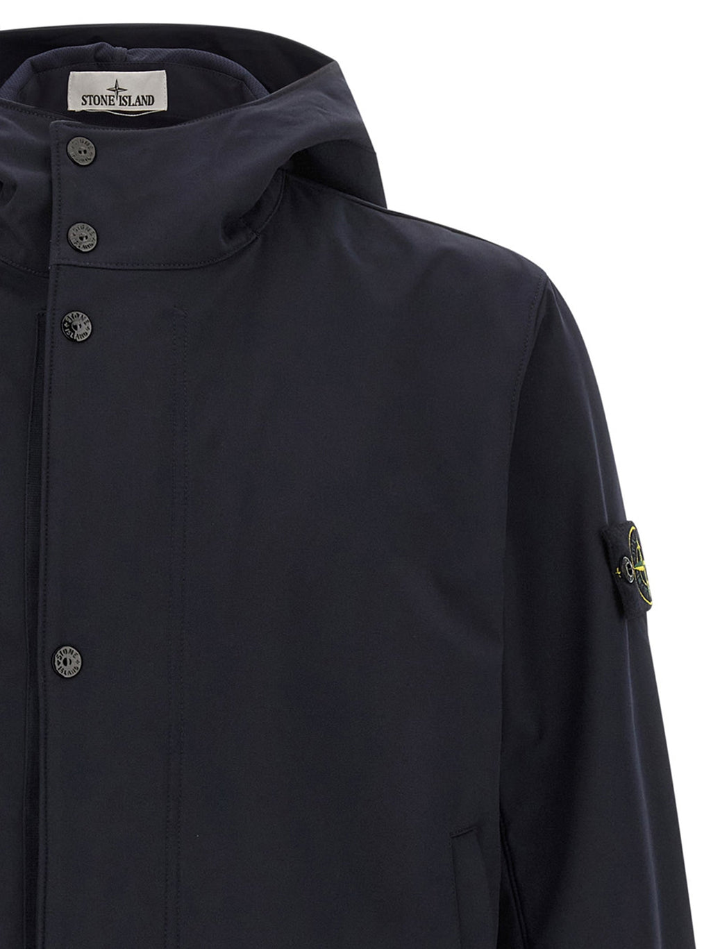 Stone Island Blue Polyester Shell Jacket