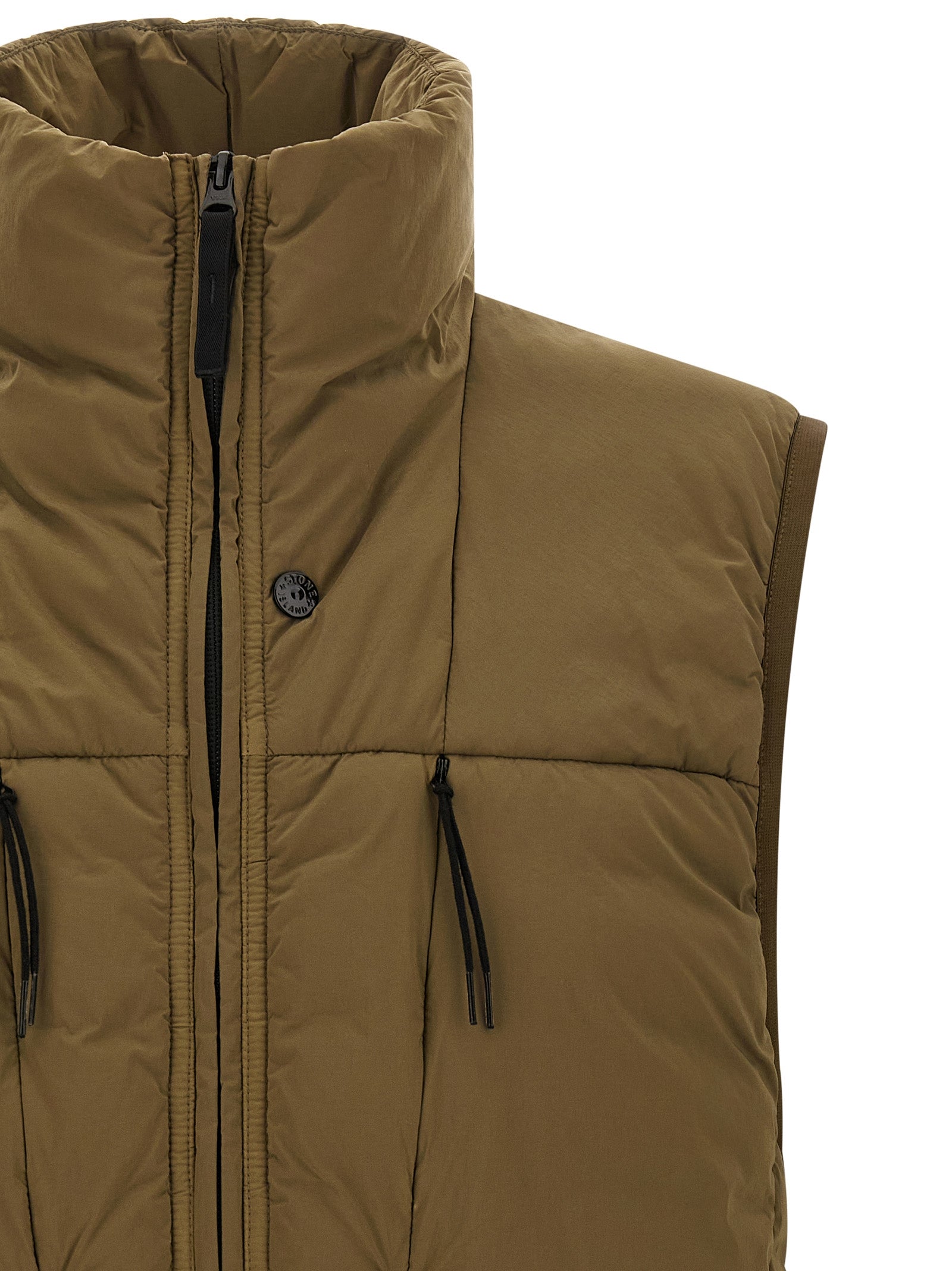Stone Island Bicolor Polyamide Sleeveless Jacket