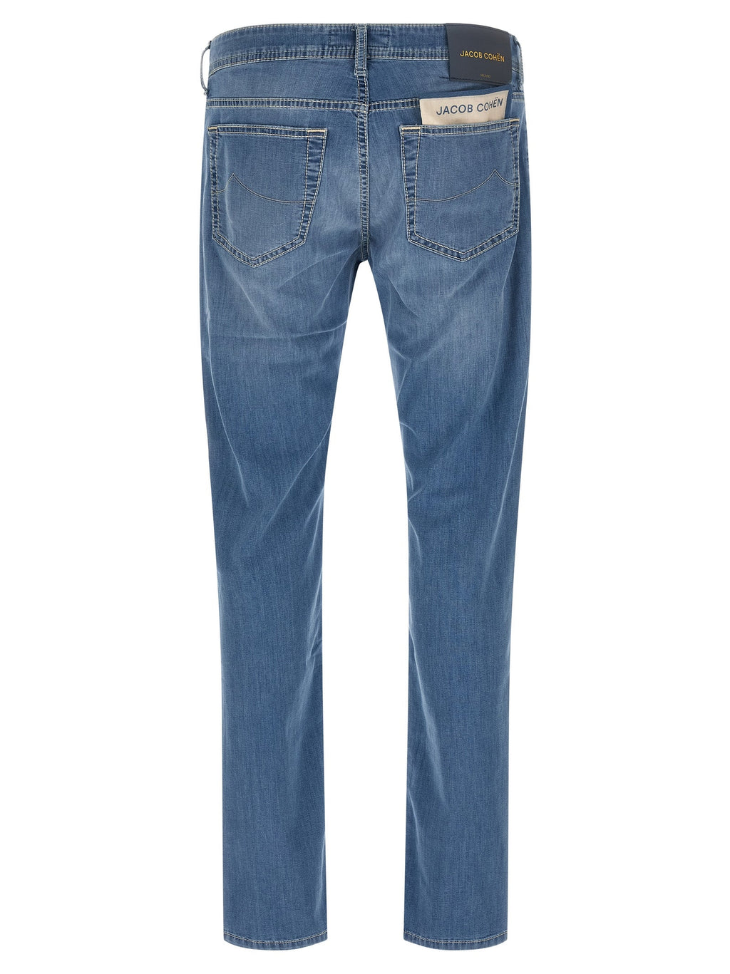 Jacob Cohen Blue Cotton Straight-Leg Jeans
