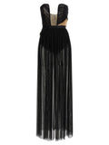 Nensi Dojaka Black Viscose Long Dress
