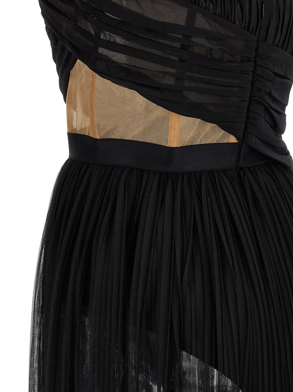 Nensi Dojaka Black Viscose Long Dress