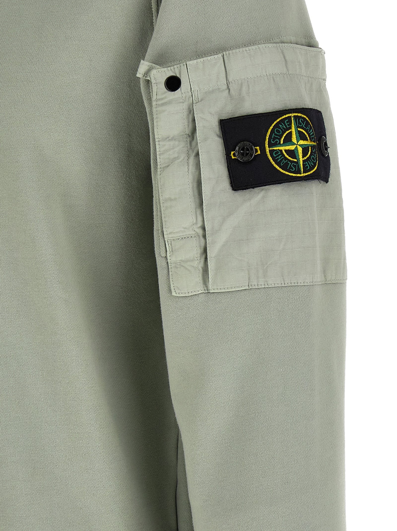 Stone Island Bicolor Cotton Sweatshirt