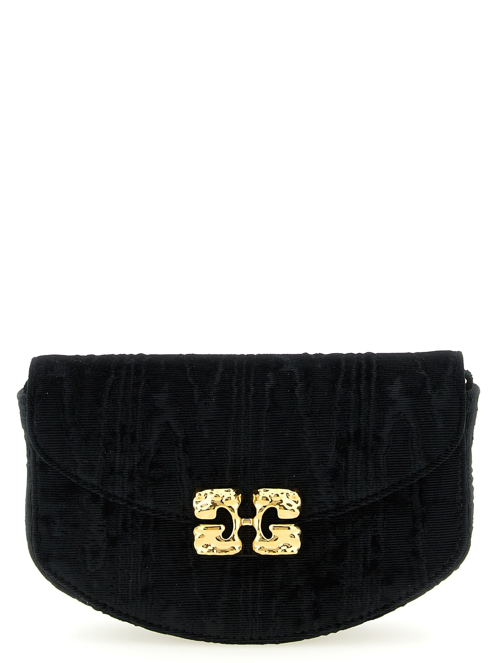 Ganni Black Polyester Cardholder