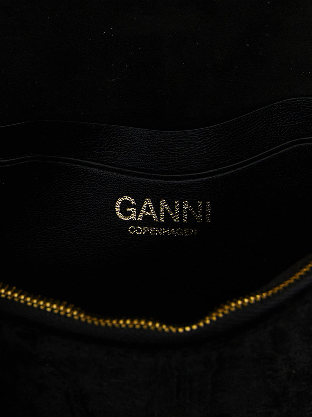 Ganni Black Polyester Cardholder