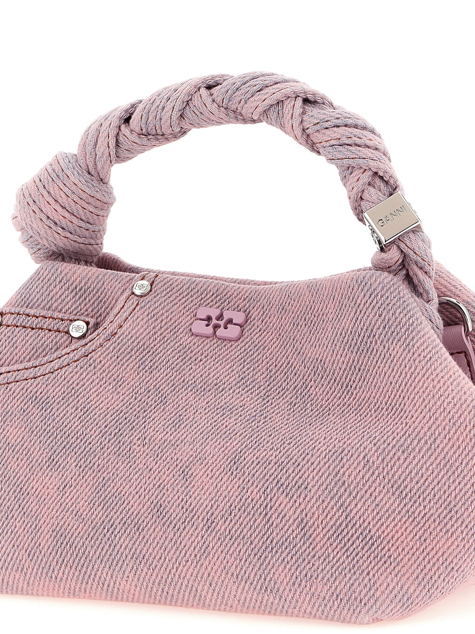 Ganni Multicolor Organic Cotton Handbag
