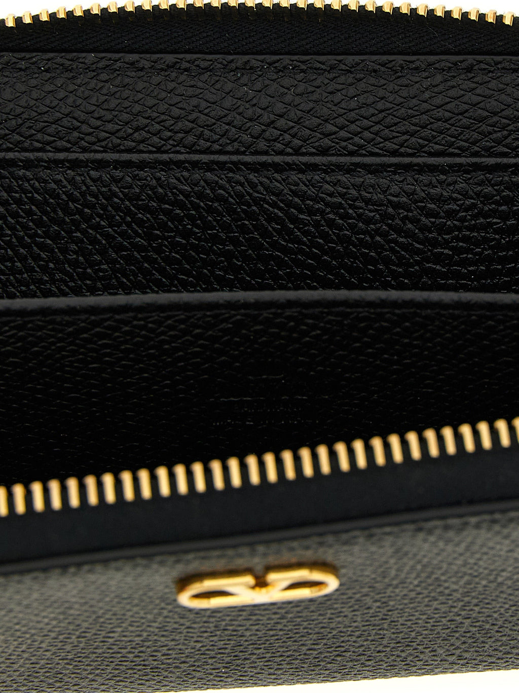 Valentino Garavani Black Calfskin Cardholder