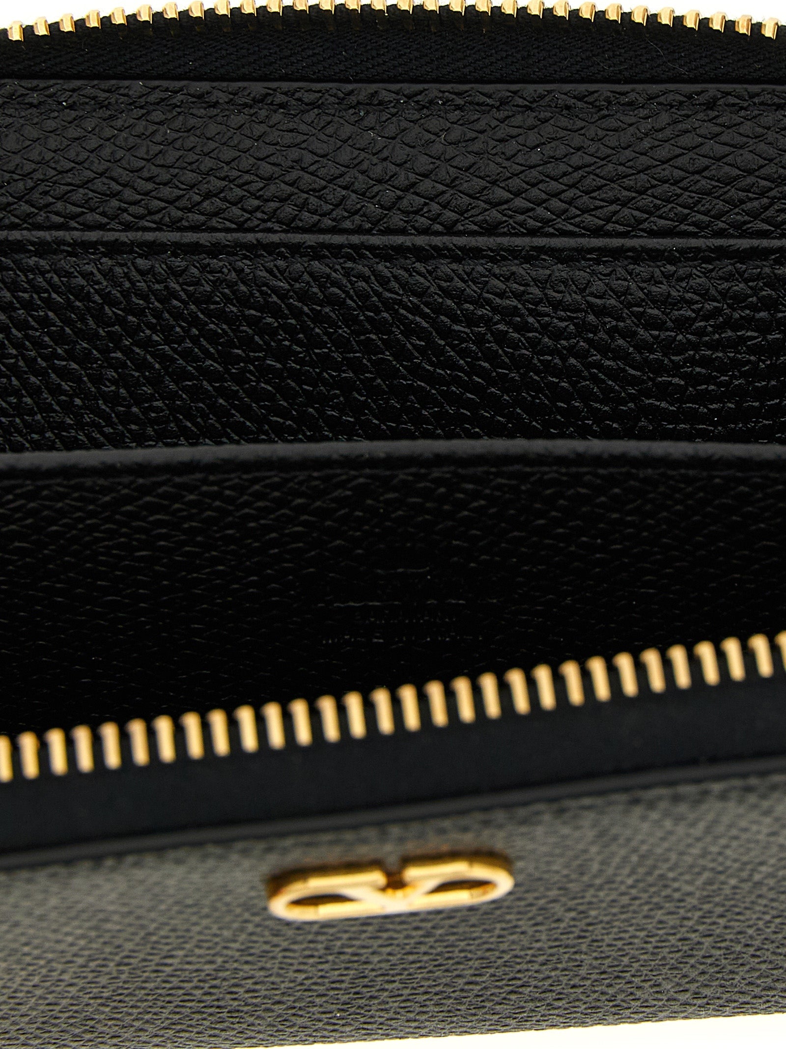 Valentino Garavani Black Calfskin Cardholder