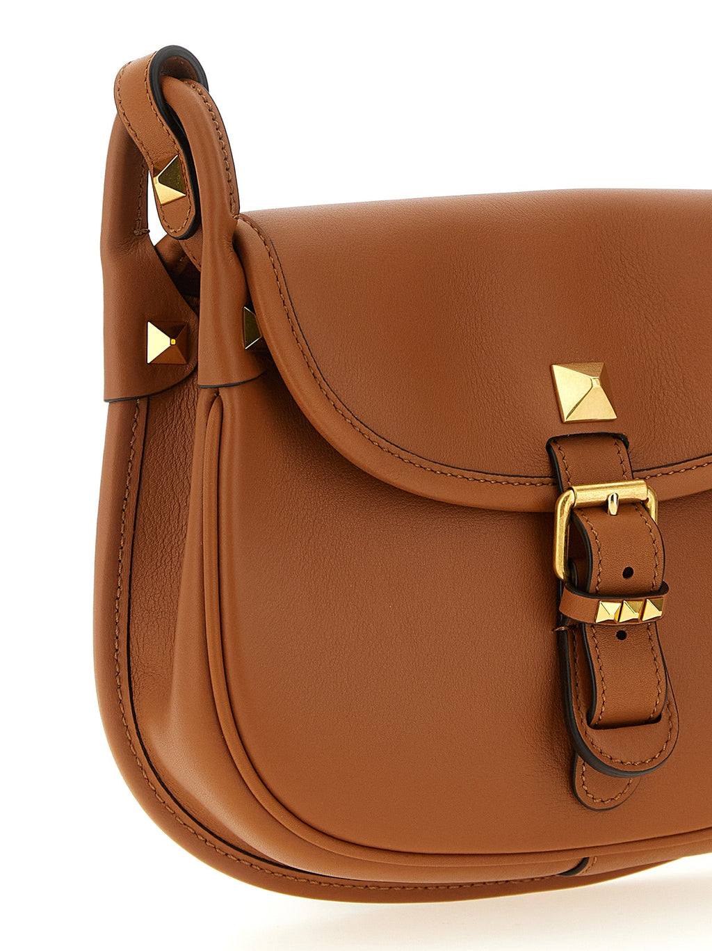 Valentino Garavani Brown Calfskin Shoulder Bag