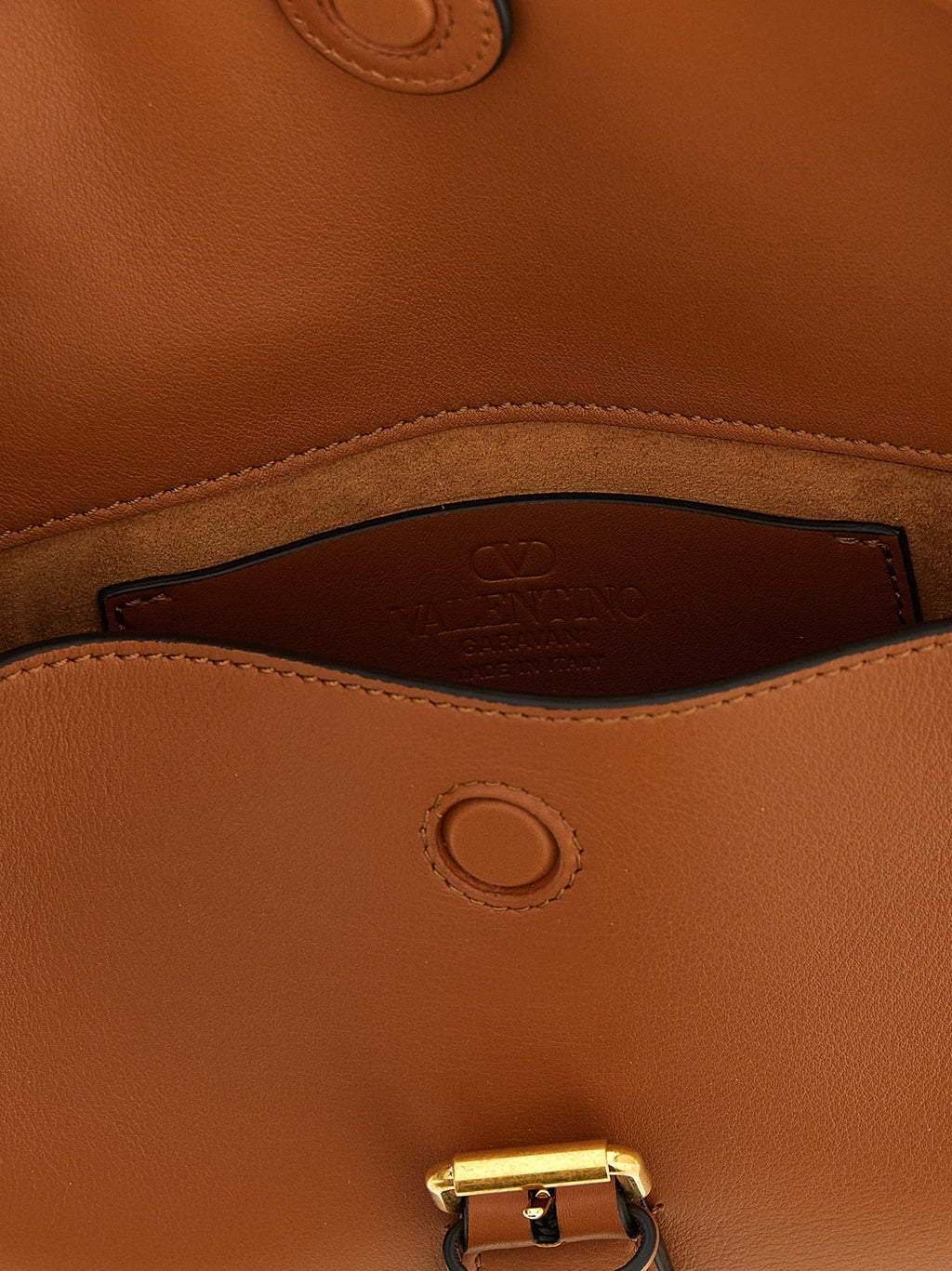 Valentino Garavani Brown Calfskin Shoulder Bag