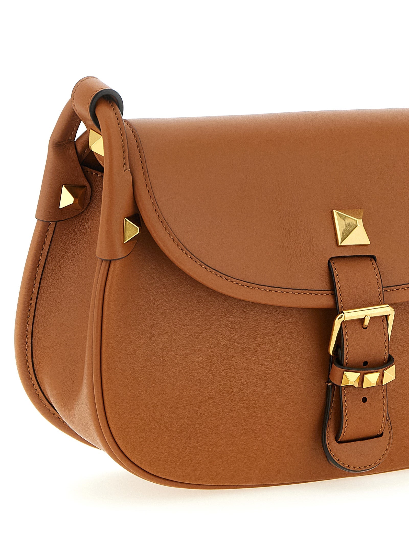 Valentino Garavani Brown Calfskin Shoulder Bag