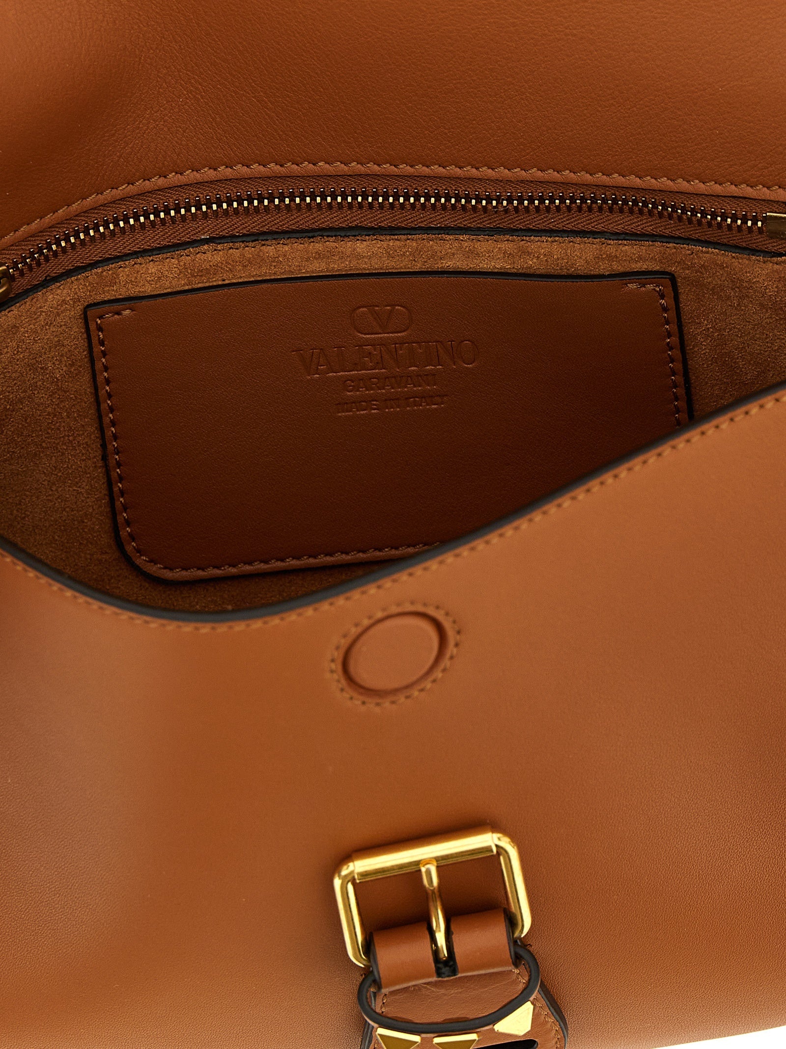 Valentino Garavani Brown Calfskin Shoulder Bag