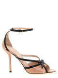 Valentino Garavani Multicolor Calfskin Stiletto Heel Sandals