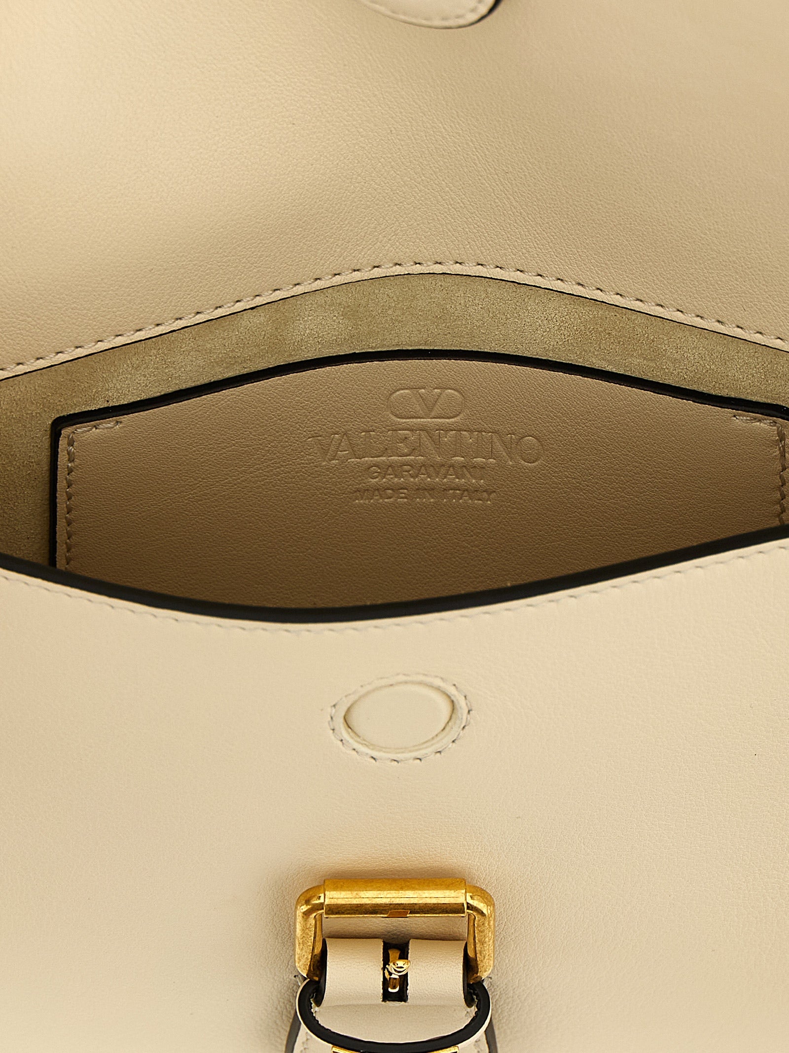 Valentino Garavani White Calfskin Shoulder Bag