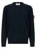 Stone Island Blue Cotton Cardigan