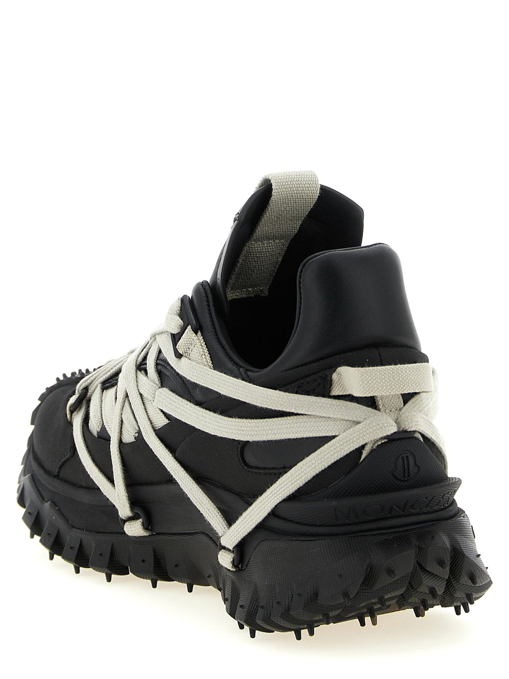 Rick Owens Black Cowhide Athletic Sneakers