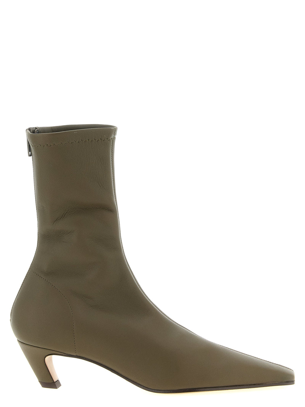 Khaite Bicolor Lambskin Ankle Boots