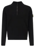 Stone Island Black Cotton Cardigan