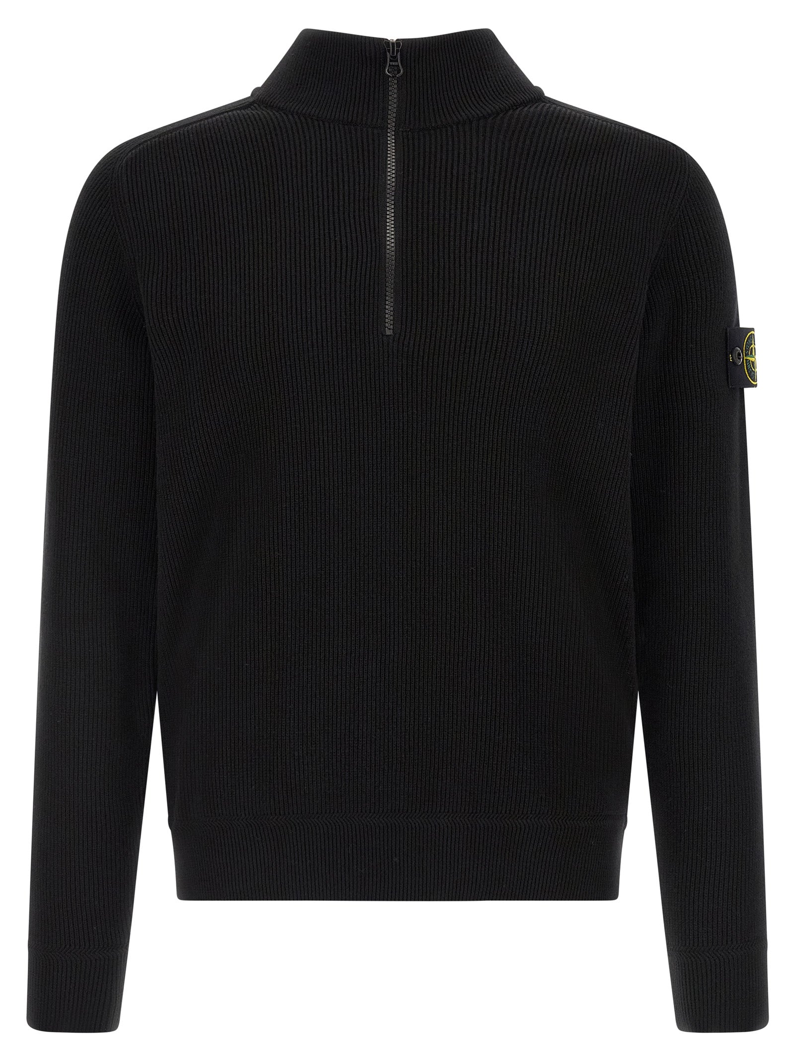 Stone Island Black Cotton Cardigan