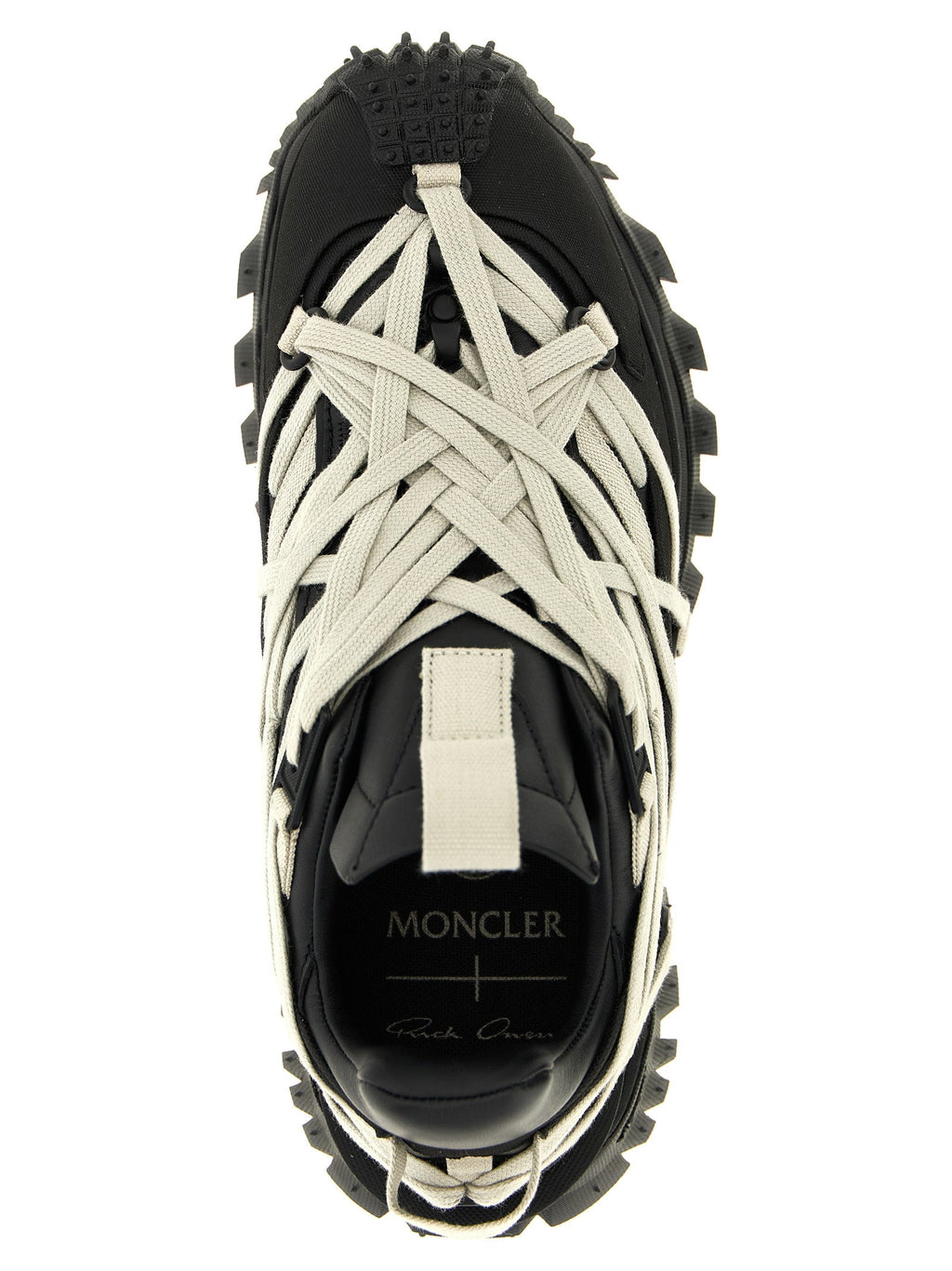 Rick Owens Black Cowhide Athletic Sneakers