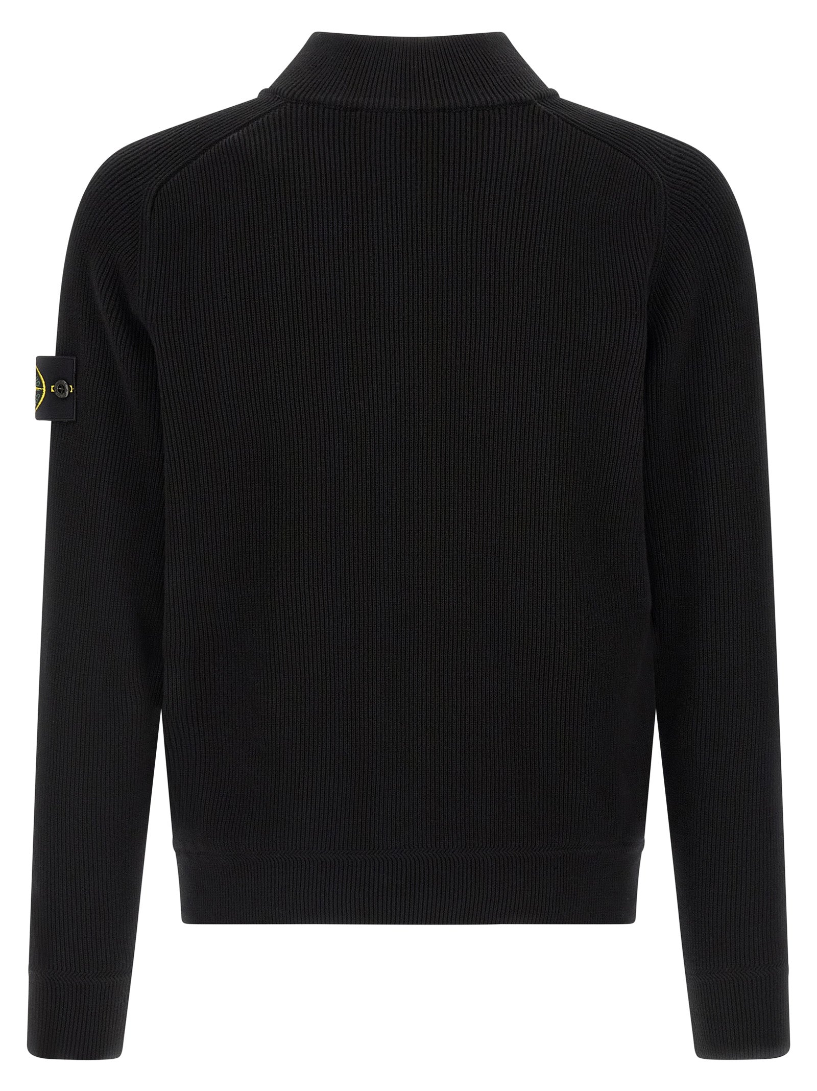 Stone Island Black Cotton Cardigan