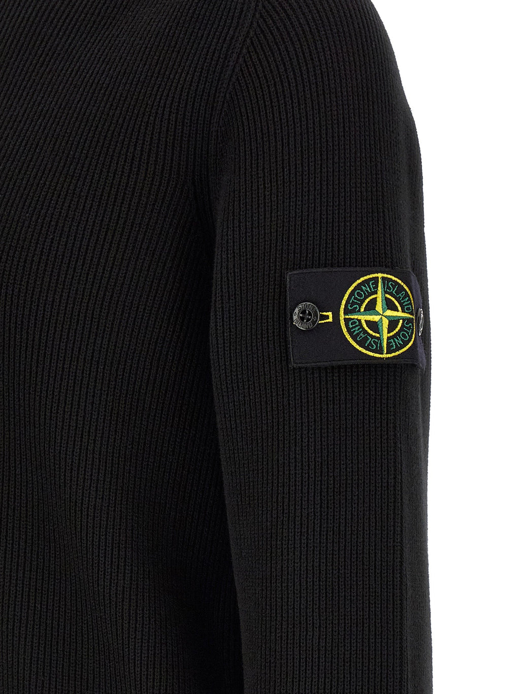 Stone Island Black Cotton Cardigan