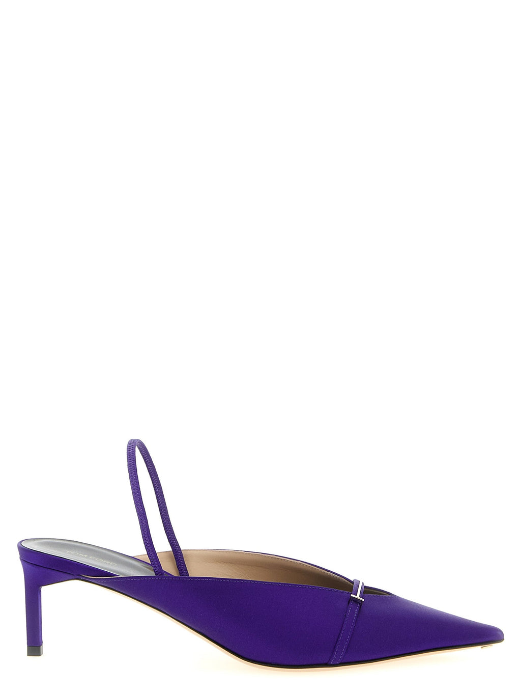Tom Ford Purple Viscose Mid Heel Pumps