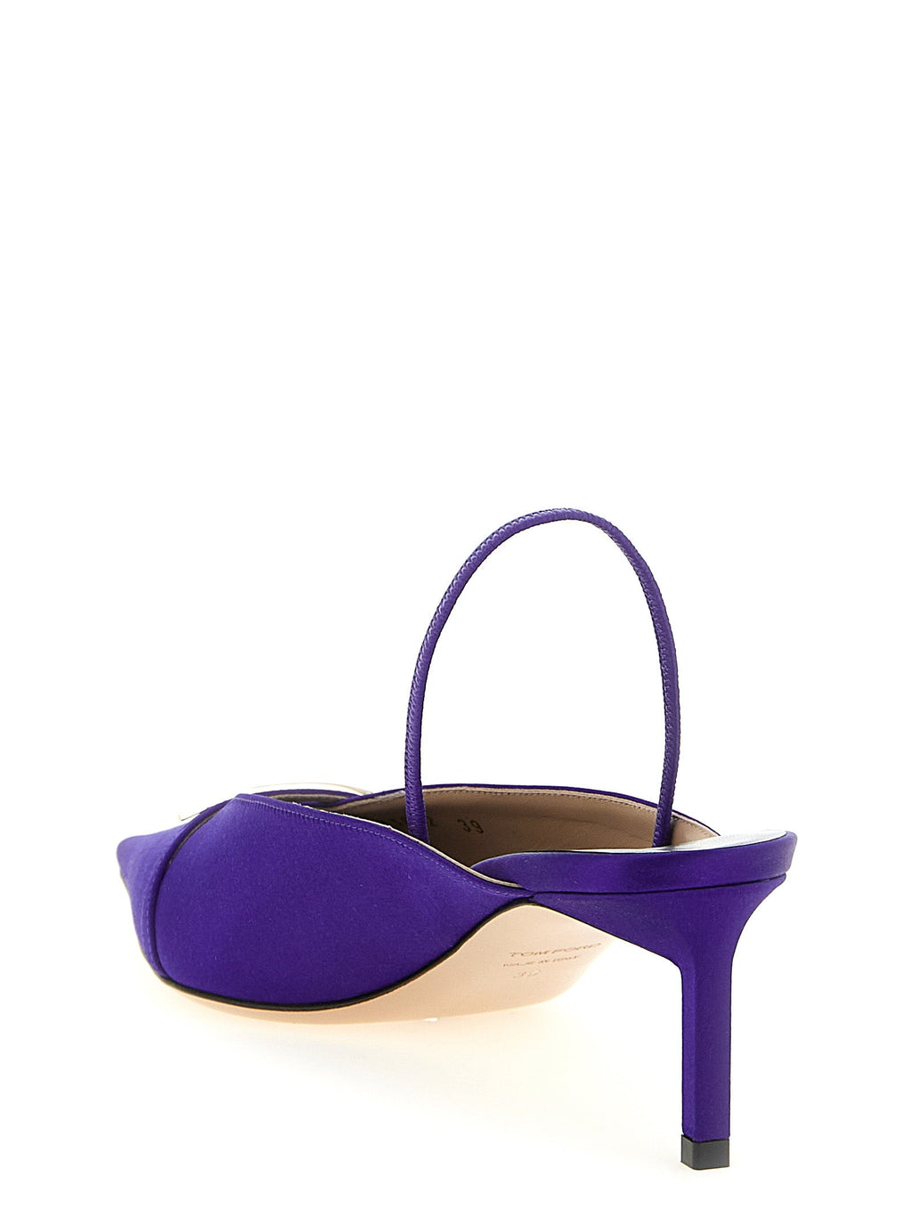Tom Ford Purple Viscose Mid Heel Pumps