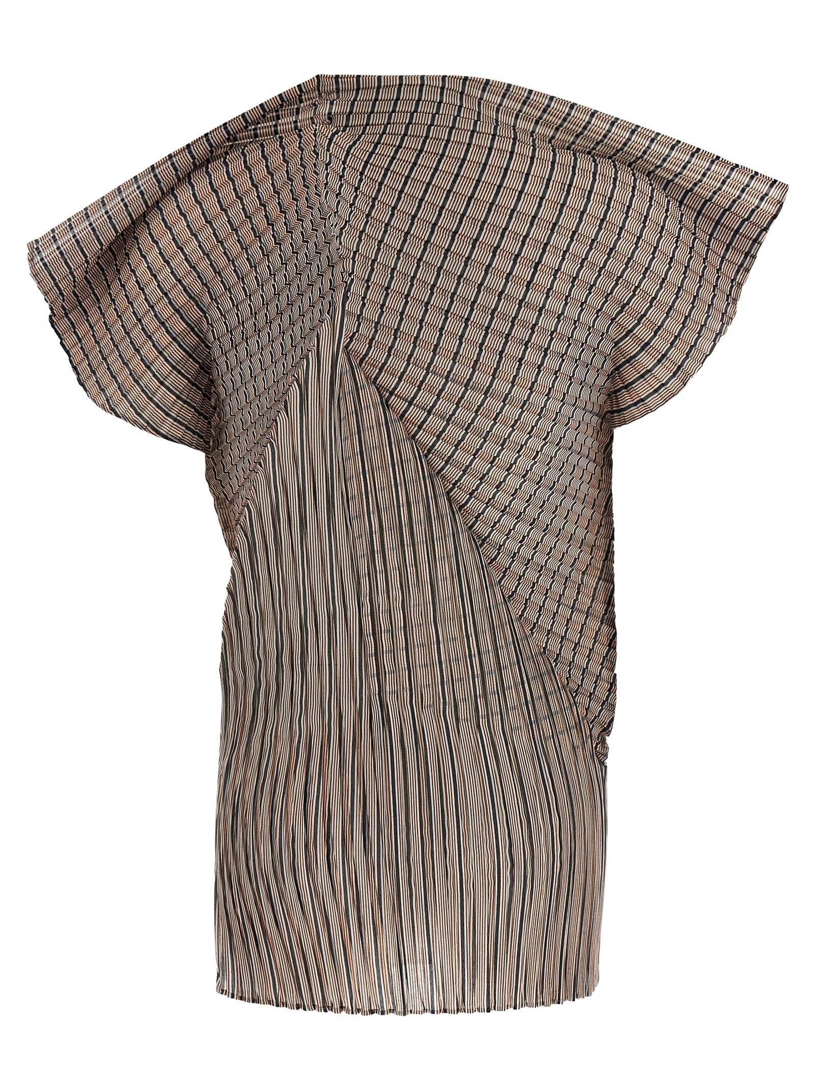 Issey Miyake Brown Polyester Blouse