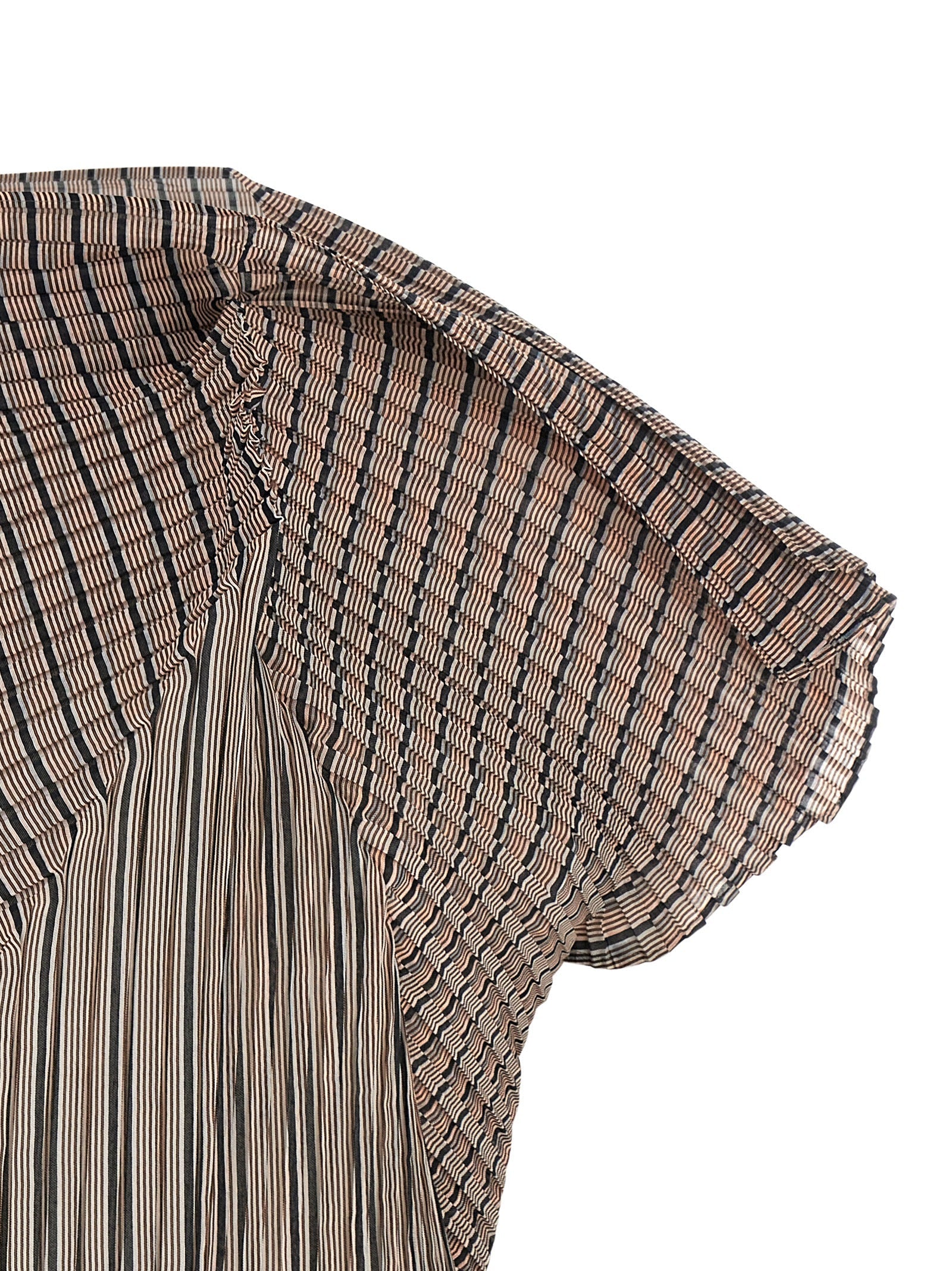 Issey Miyake Brown Polyester Blouse