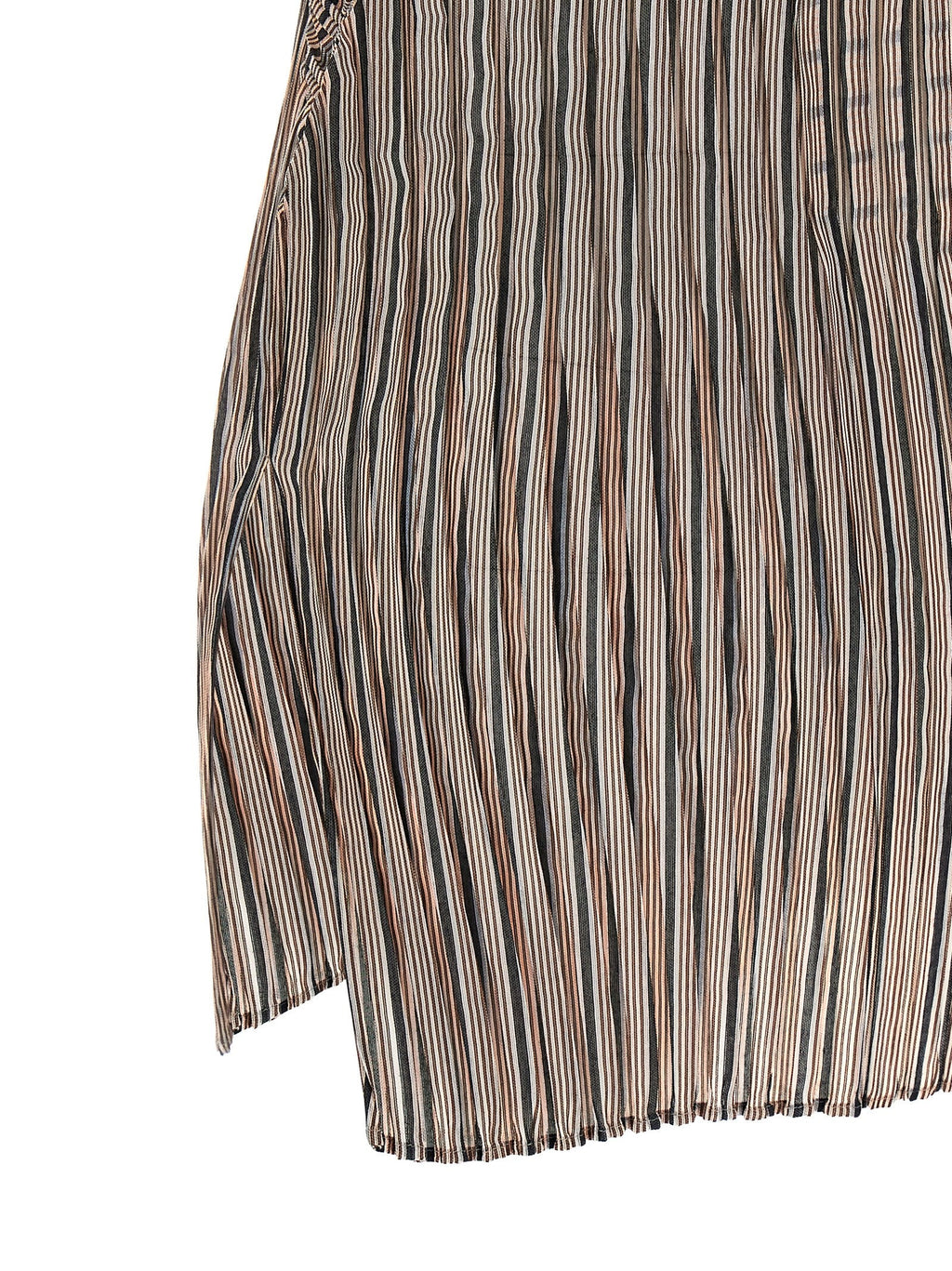 Issey Miyake Brown Polyester Blouse