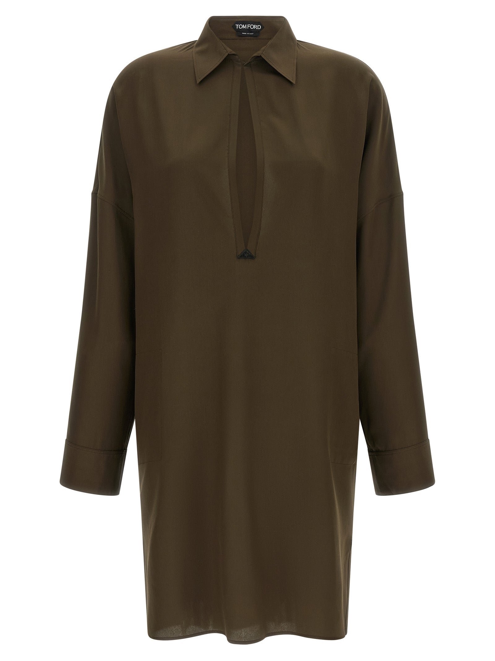 Tom Ford Bicolor Silk Midi Dress