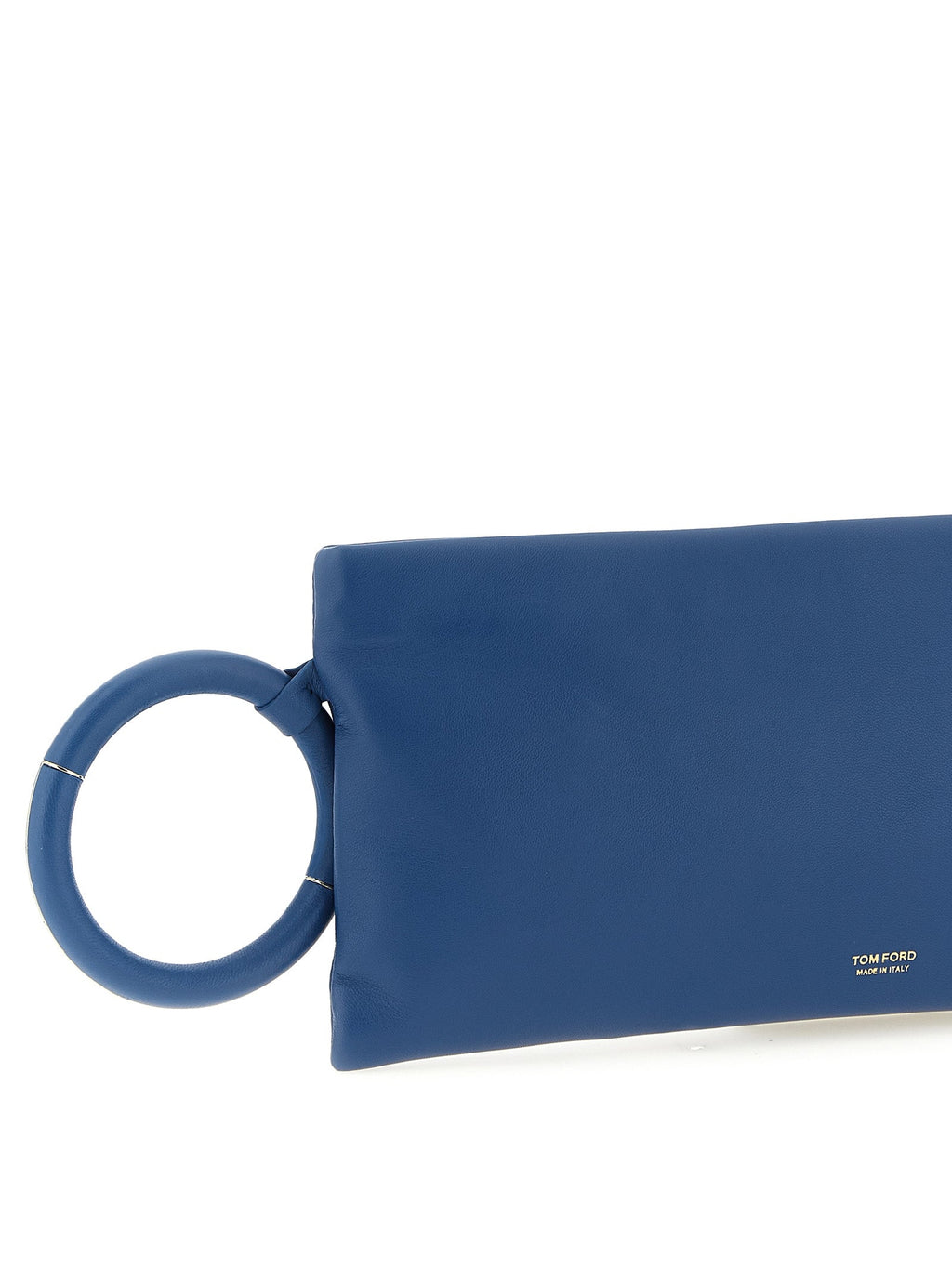 Tom Ford Blue Lambskin Clutch Bag