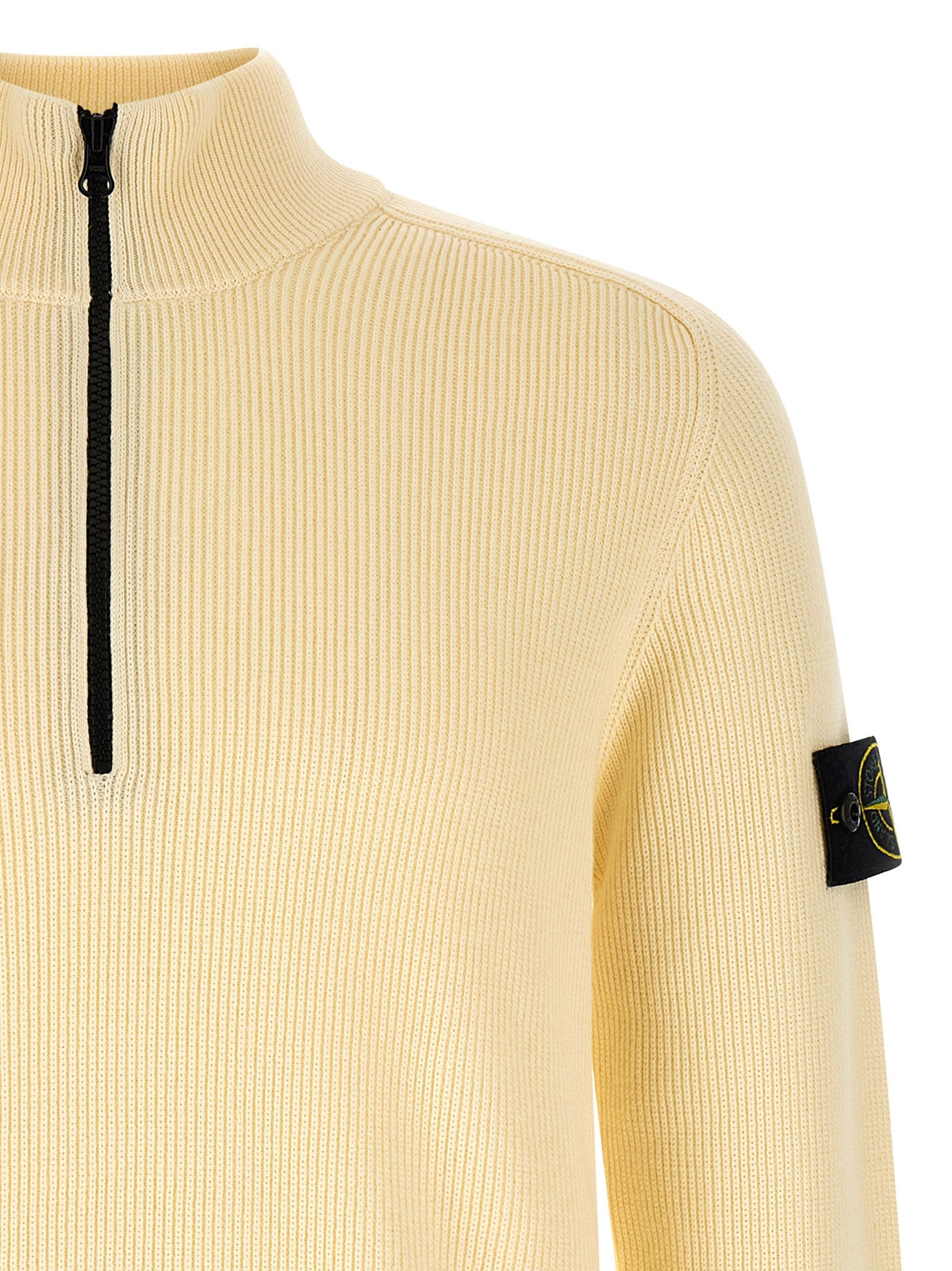 Stone Island Beige Cotton Cardigan