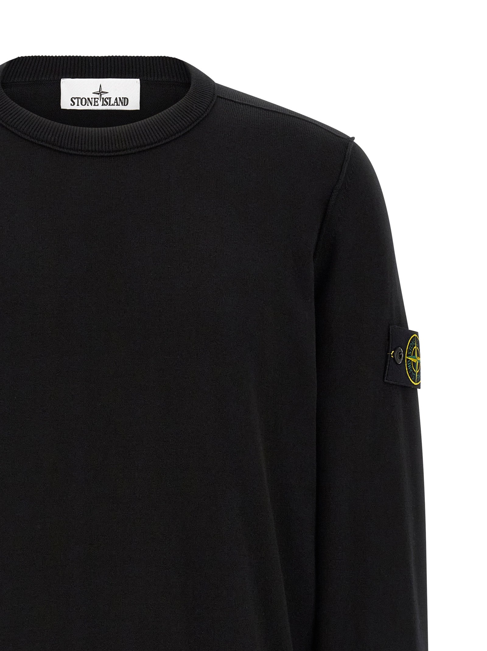 Stone Island Black Cotton Cardigan
