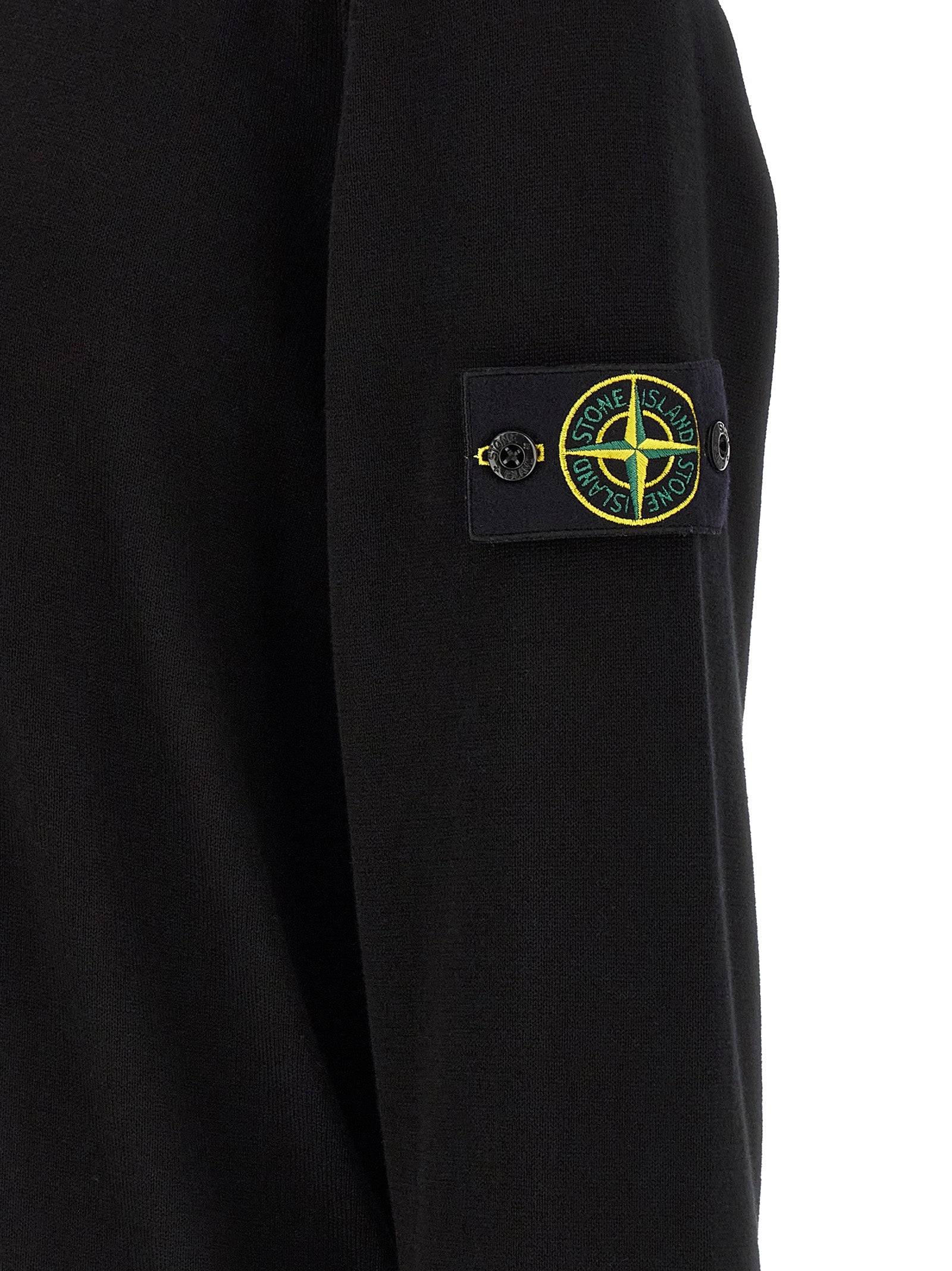Stone Island Black Cotton Cardigan