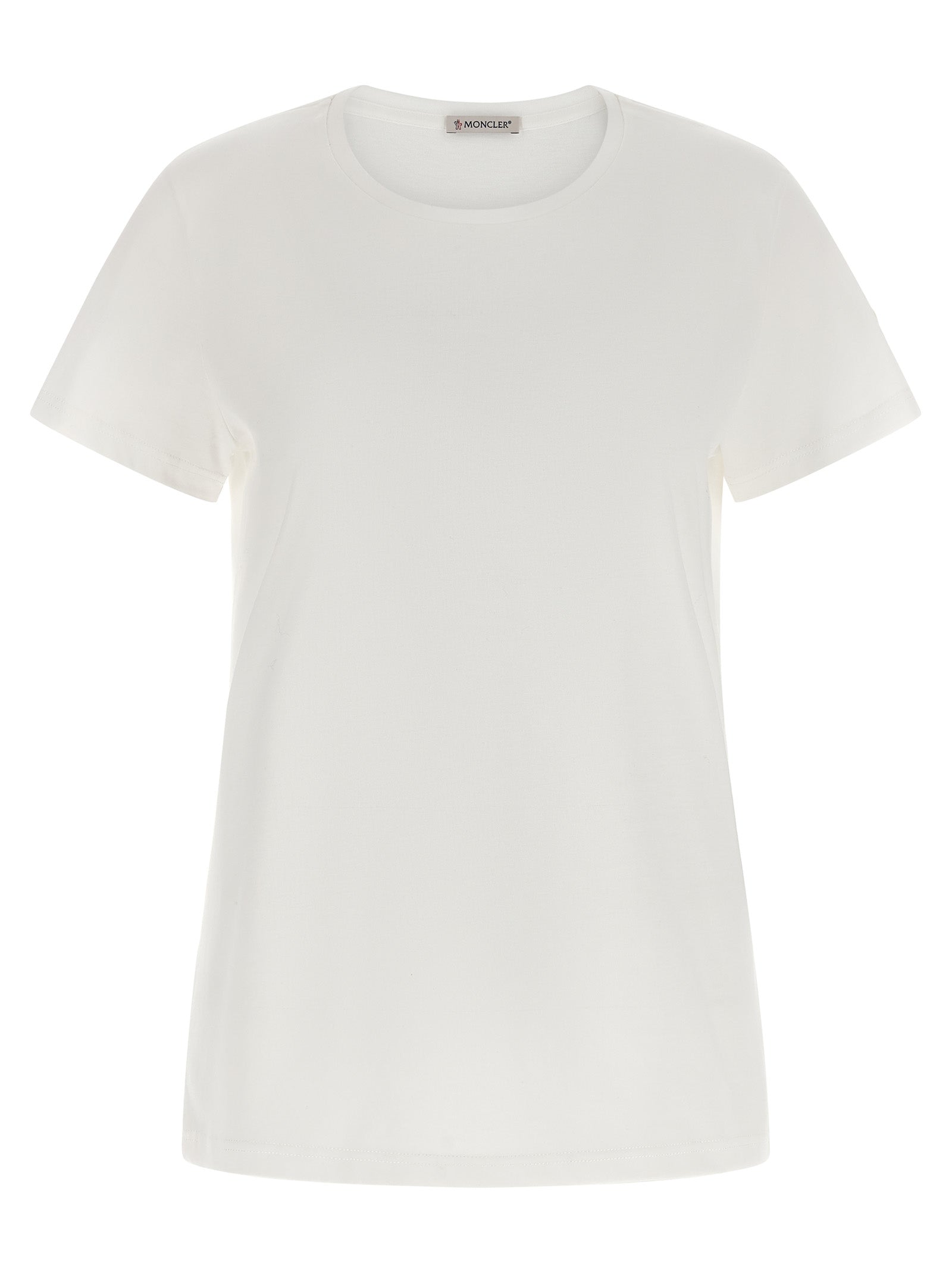 Moncler White Cotton T-Shirt