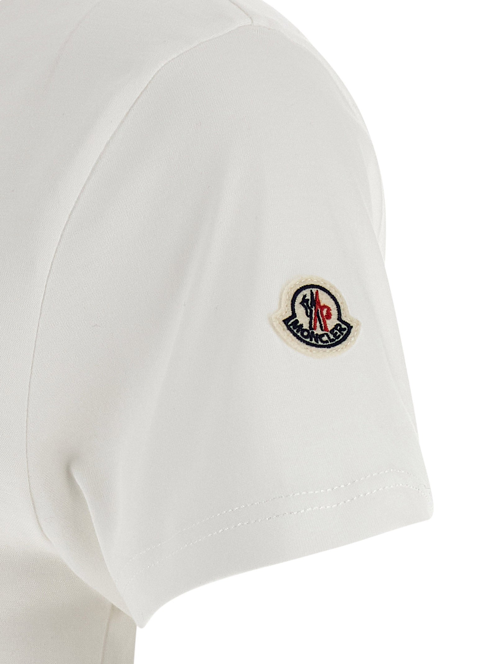 Moncler White Cotton T-Shirt