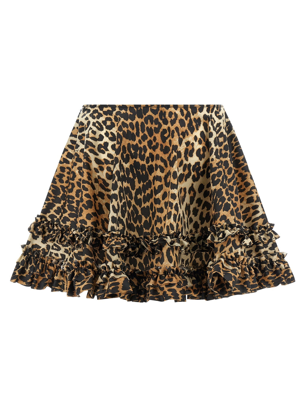 Ganni Brown Recycled Polyamide Long Skirt