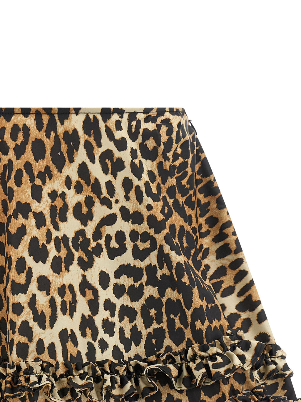 Ganni Brown Recycled Polyamide Long Skirt