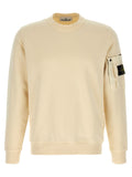 Stone Island Beige Cotton Sweatshirt