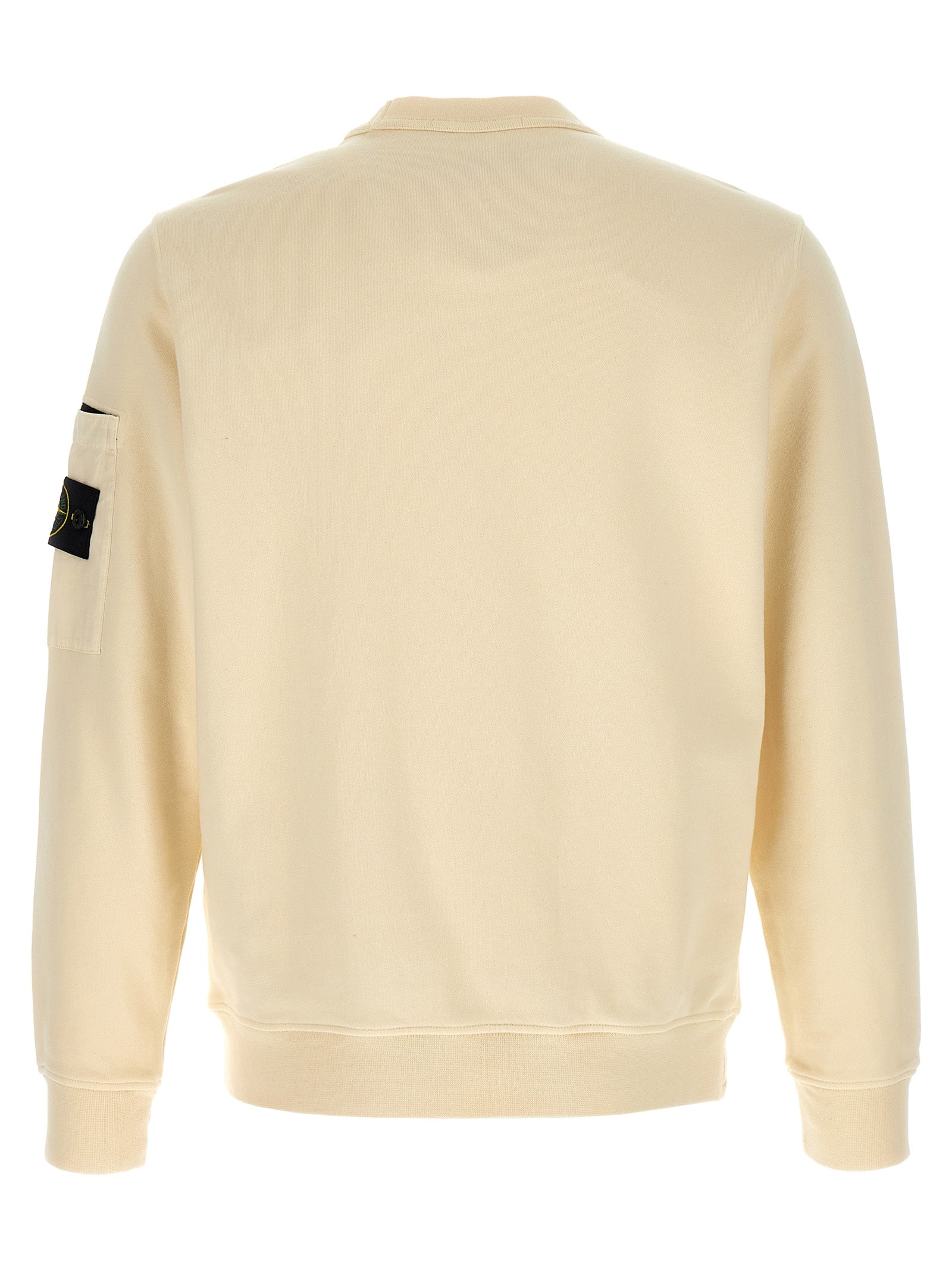 Stone Island Beige Cotton Sweatshirt