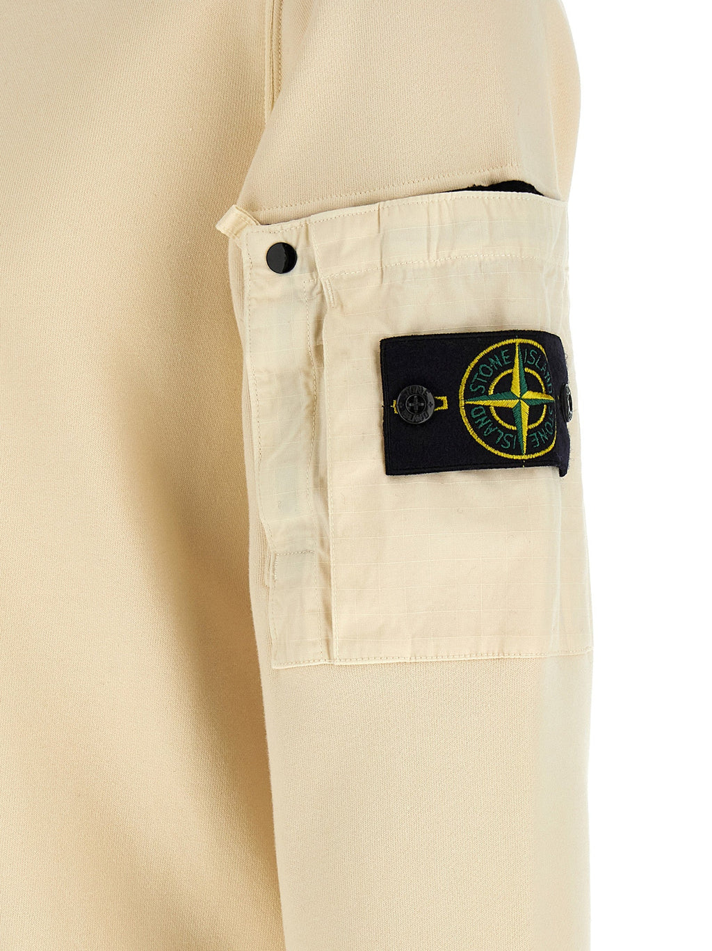 Stone Island Beige Cotton Sweatshirt