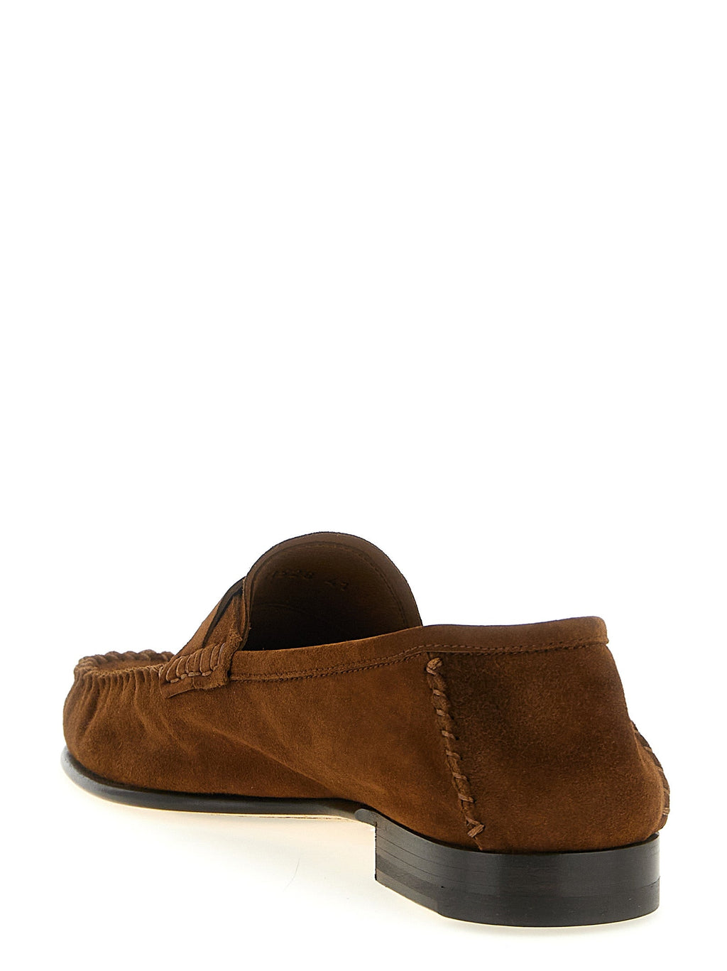 Tom Ford Brown Suede Leather Slip-On Loafers