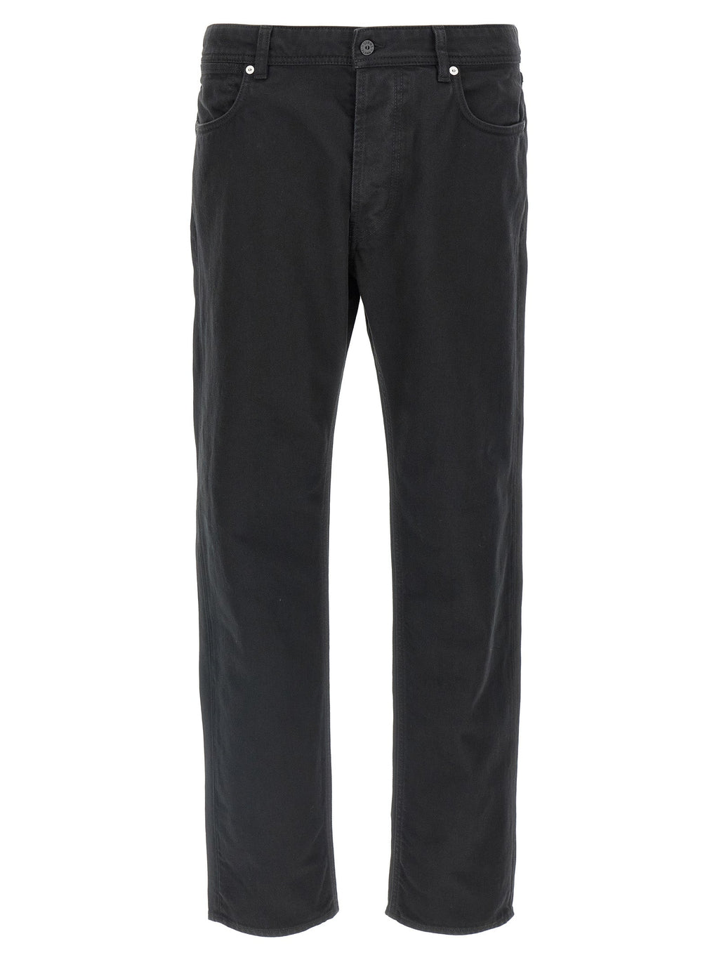 Stone Island Black Cotton Straight-Leg Jeans